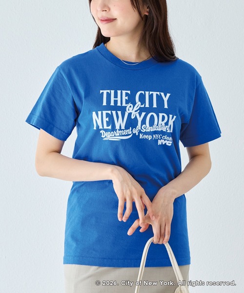 GOOD ROCK SPEED（グッドロックスピード）の「【GOOD ROCK SPEED】NYC｜NEW YORK CITY ロゴプリントTシャツ（Tシャツ/カットソー・レディース・ピンク/ブルー/ホワイト・F）」の20枚目の写真