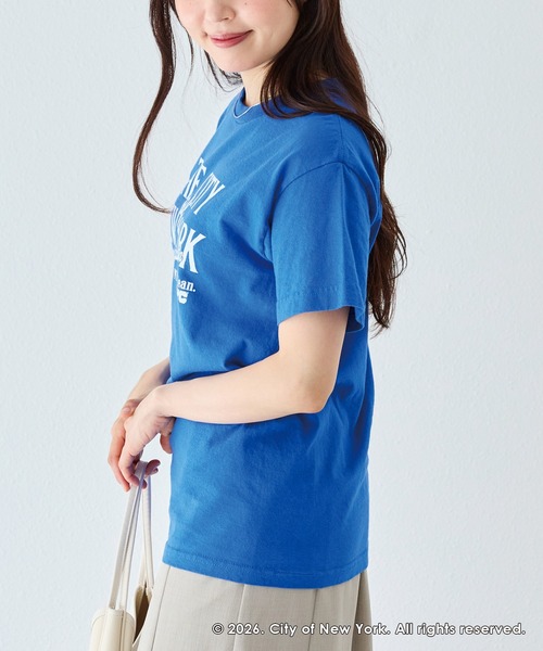 GOOD ROCK SPEED（グッドロックスピード）の「【GOOD ROCK SPEED】NYC｜NEW YORK CITY ロゴプリントTシャツ（Tシャツ/カットソー・レディース・ピンク/ブルー/ホワイト・F）」の21枚目の写真
