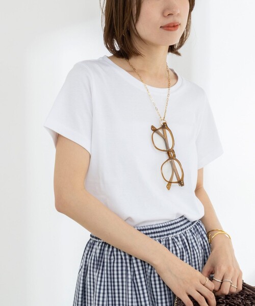 NOLLEY’S(ノーリーズ)の「《ノーリーズオリジナル美容Tシャツ》シルクアミノ酸加工Tシャツ(Tシャツ/カットソー・レディース・チャコールグレー/ホワイト/ベージュ/ブラック/イエロー・38/36)」の1枚目の写真
