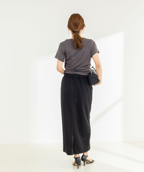 NOLLEY’S(ノーリーズ)の「《ノーリーズオリジナル美容Tシャツ》シルクアミノ酸加工Tシャツ(Tシャツ/カットソー・レディース・チャコールグレー/ホワイト/ベージュ/ブラック/イエロー・38/36)」の7枚目の写真