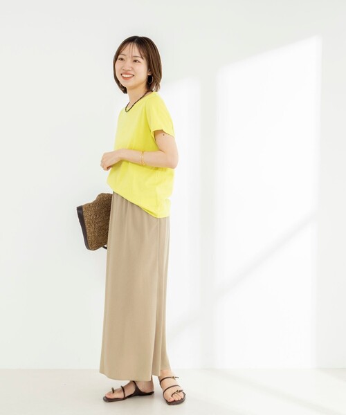NOLLEY’S(ノーリーズ)の「《ノーリーズオリジナル美容Tシャツ》シルクアミノ酸加工Tシャツ(Tシャツ/カットソー・レディース・チャコールグレー/ホワイト/ベージュ/ブラック/イエロー・38/36)」の17枚目の写真