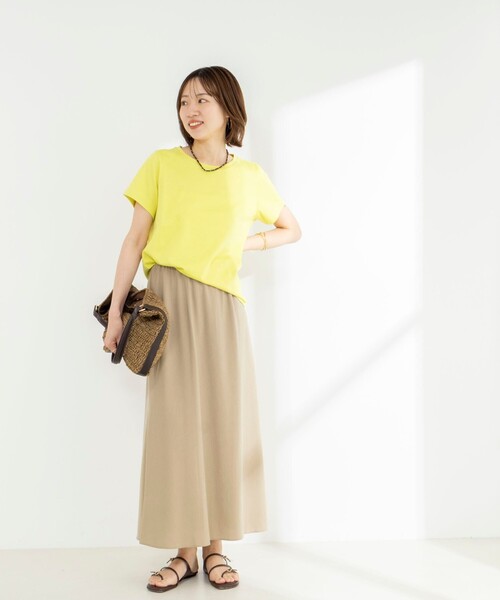 NOLLEY’S(ノーリーズ)の「《ノーリーズオリジナル美容Tシャツ》シルクアミノ酸加工Tシャツ(Tシャツ/カットソー・レディース・チャコールグレー/ホワイト/ベージュ/ブラック/イエロー・38/36)」の19枚目の写真