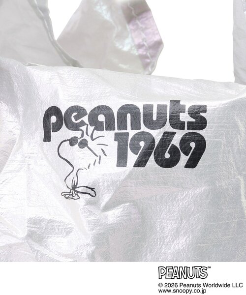 PEANUTS(ピーナッツ)の「【PEANUTS】シャイニーエコバッグ(エコバッグ/サブバッグ・レディース・ホワイト/シルバー系その他・00)」の12枚目の写真