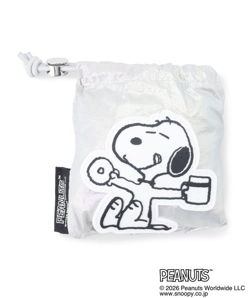 PEANUTS(ピーナッツ)の「【PEANUTS】シャイニーエコバッグ(エコバッグ/サブバッグ・レディース・ホワイト/シルバー系その他・00)」の13枚目の写真