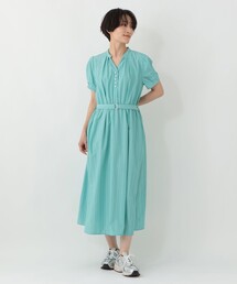 【接触冷感 UVカット 吸水速乾 抗菌防臭】バンセルクールパフスリーブワンピース