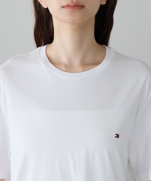 TOMMY HILFIGER(トミーヒルフィガー)の「【TOMMY HILFIGER/トミーヒルフィガー】Core Flag Tee オーバーサイズ フラッグ刺繍 半袖Tシャツ ユニセックス(Tシャツ/カットソー・レディース・ブラック/ネイビー/グレー/ホワイト・L/M/S)」の18枚目の写真