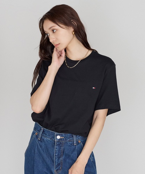 TOMMY HILFIGER(トミーヒルフィガー)の「【TOMMY HILFIGER/トミーヒルフィガー】Core Flag Tee オーバーサイズ フラッグ刺繍 半袖Tシャツ ユニセックス(Tシャツ/カットソー・レディース・ブラック/ネイビー/グレー/ホワイト・L/M/S)」の21枚目の写真