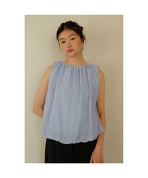Sheer Balloon Sleeveless Top