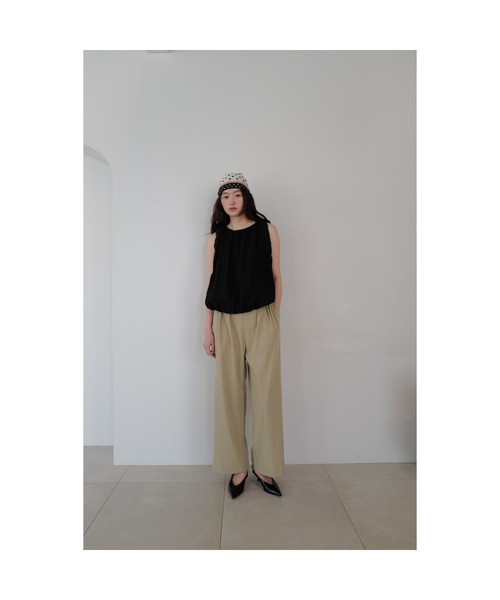 TRUNC（トランクエイティーエイト）の「Sheer Balloon Sleeveless Top（シャツ/ブラウス・レディース・ブルー/ブラック・FREE）」の3枚目の写真