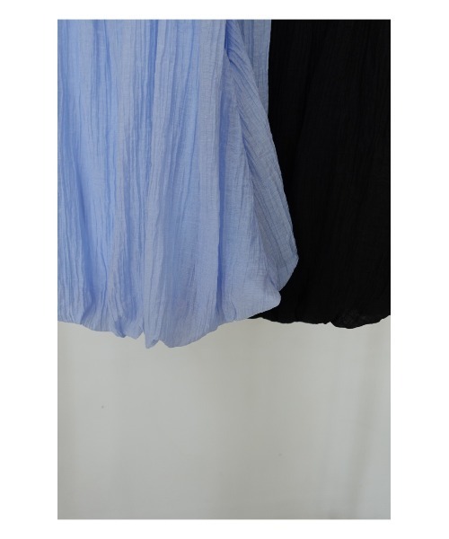 TRUNC（トランクエイティーエイト）の「Sheer Balloon Sleeveless Top（シャツ/ブラウス・レディース・ブルー/ブラック・FREE）」の8枚目の写真