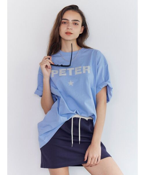 Ungrid（アングリッド）の「MY NAME IS PETER別注 PETER STAR T-SHIRTS（Tシャツ/カットソー・レディース・ブルー・FREE）」の3枚目の写真