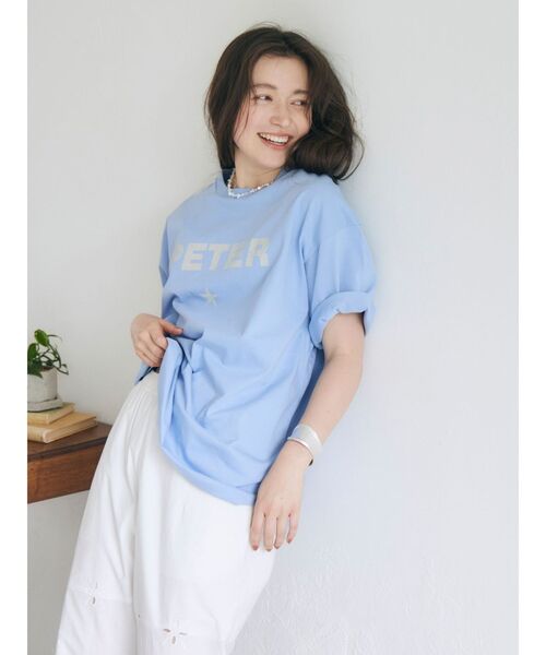 Ungrid（アングリッド）の「MY NAME IS PETER別注 PETER STAR T-SHIRTS（Tシャツ/カットソー・レディース・ブルー・FREE）」の5枚目の写真