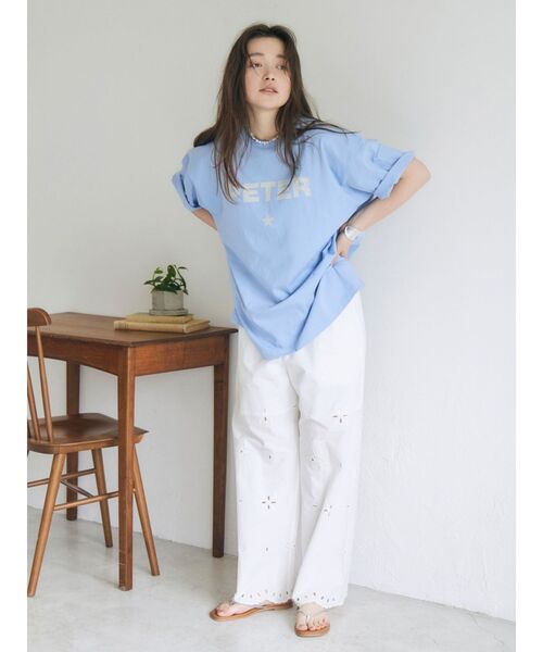 Ungrid（アングリッド）の「MY NAME IS PETER別注 PETER STAR T-SHIRTS（Tシャツ/カットソー・レディース・ブルー・FREE）」の6枚目の写真