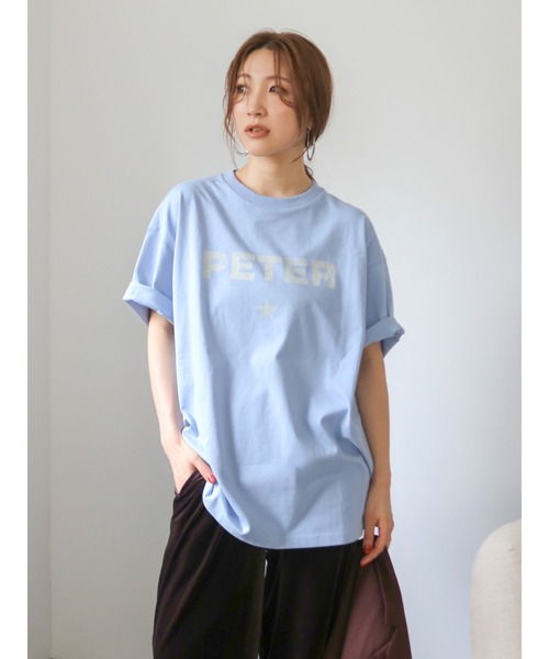 Ungrid（アングリッド）の「MY NAME IS PETER別注 PETER STAR T-SHIRTS（Tシャツ/カットソー・レディース・ブルー・FREE）」の7枚目の写真