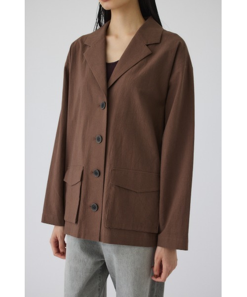 RIM.ARK(リムアーク)の「Linen mix shirt JK(リネンミックスシャツジャケット)(その他アウター・レディース・ホワイト/ブラウン/ブラック・FREE)」の20枚目の写真