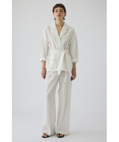 RIM.ARK(リムアーク)の「Linen mix shirt JK(リネンミックスシャツジャケット)(その他アウター・レディース・ホワイト/ブラウン/ブラック・FREE)」の19枚目の写真
