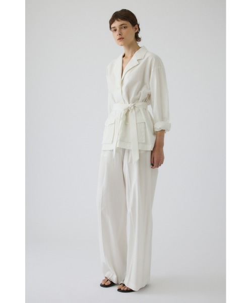 RIM.ARK(リムアーク)の「Linen mix shirt JK(リネンミックスシャツジャケット)(その他アウター・レディース・ホワイト/ブラウン/ブラック・FREE)」の16枚目の写真