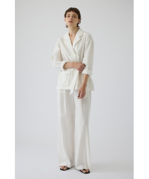 RIM.ARK(リムアーク)の「Linen mix shirt JK(リネンミックスシャツジャケット)(その他アウター・レディース・ホワイト/ブラウン/ブラック・FREE)」の15枚目の写真