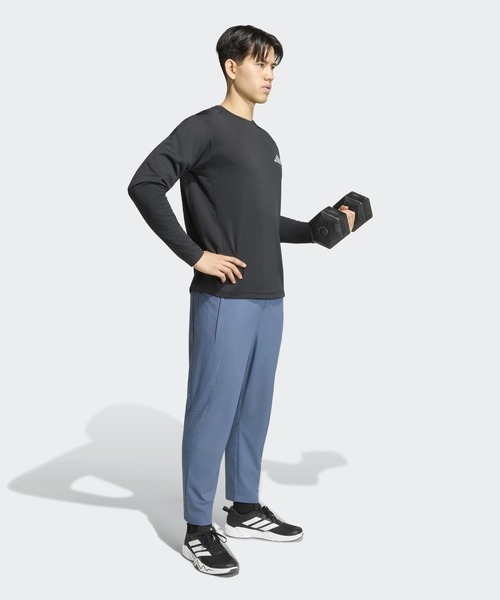 adidas(アディダス)の「TRAINING LONG SLEEVE CARAT T-SHIRT / ロンT / アディダス adidas(Tシャツ/カットソー・メンズ・ブラック・LARGE/X-LARGE/XX-LARGE/3XL/MEDIUM/SMALL/X-SMALL)」の5枚目の写真