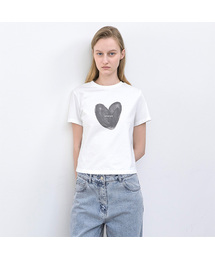 LOGO HEART STANDARD FIT TEE (T-7222)