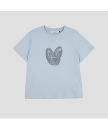 LOGO HEART STANDARD FIT TEE (T-7222)