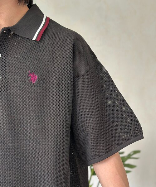 U.S. POLO ASSN.(ユーエスポロアッスン)の「メッシュポロ(ポロシャツ・メンズ・アイボリー/グリーン/ネイビー/チャコールグレー・MEDIUM/LARGE)」の17枚目の写真