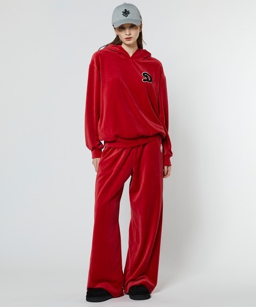 DOUBLE STANDARD CLOTHING(ダブルスタンダードクロージング)の「ヘビーウェイトベロアワイドパンツ(その他パンツ・レディース・ブラック/レッド・38/36)」の14枚目の写真