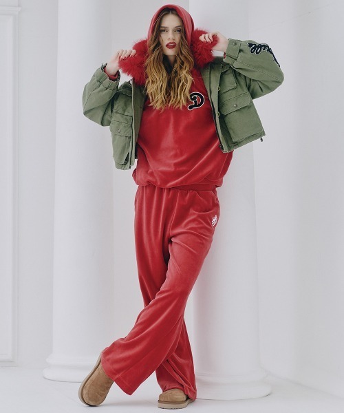 DOUBLE STANDARD CLOTHING(ダブルスタンダードクロージング)の「ヘビーウェイトベロアワイドパンツ(その他パンツ・レディース・ブラック/レッド・38/36)」の16枚目の写真