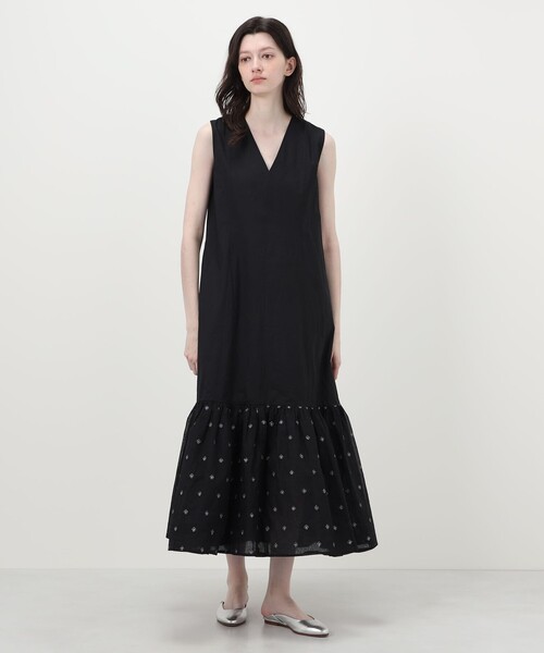 NE QUITTEZ PAS!（ヌキテパ）の「【別注】ne Quittez pas BLACK ORGANZA COMB ノースリーブ ロングワンピース（ワンピース・レディース・ブラック系その他・FREE）」の2枚目の写真