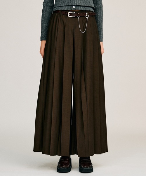 PRANK PROJECT(プランクプロジェクト)の「【2026Autumn Pre-Order】プリーテッドパンツ / Pleated Pants(その他パンツ・レディース・ブラウン/グレー/ブラック・38/36)」の3枚目の写真