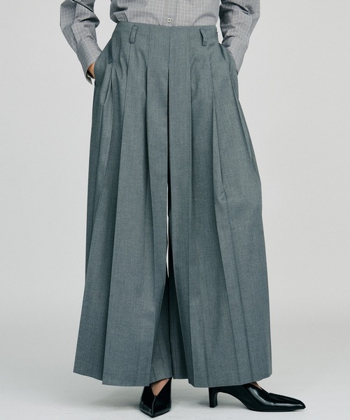 PRANK PROJECT(プランクプロジェクト)の「【2026Autumn Pre-Order】プリーテッドパンツ / Pleated Pants(その他パンツ・レディース・ブラウン/グレー/ブラック・38/36)」の2枚目の写真