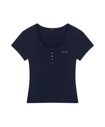 EVER BUTTON TEE / NAVY