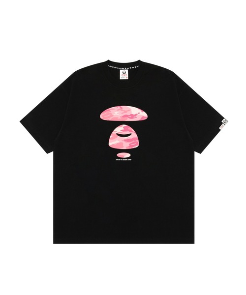 A BATHING APE - エイプ Tシャツ 黒ピンク 正規品 AAPE BASIC TEE(WOODLAND CAMO)#3（Tシャツ/カットソー）｜AAPE BY A