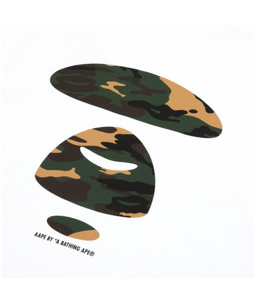 AAPE BY A BATHING APE（エーエイプバイアベイシングエイプ）の「AAPE BASIC TEE(WOODLAND CAMO)#3（Tシャツ/カットソー・メンズ・ホワイト系その他7/ブラック系その他/ホワイト系その他/ブラック系その他5・SMALL/LARGE/X-LARGE/MEDIUM/XX-LARGE）」の8枚目の写真