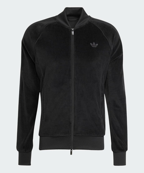 adidas（アディダス）の「SST アディカラー ベロア トラックトップ / ジャージ / トラックジャケット / アディダスオリジナルス adidas Originals（ジャージ・メンズ・ブラック・SMALL/MEDIUM/LARGE/X-LARGE/XX-LARGE/X-SMALL/XX-SMALL/3XL）」の6枚目の写真