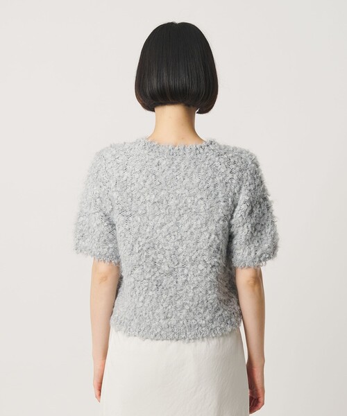 BEAUTY&YOUTH UNITED ARROWS(ビューティーアンドユースユナイテッドアローズ)の「ループフェザーヤーン ハーフスリーブ ニットプルオーバー(ニット/セーター・レディース・ブラック/ナチュラル/ライトグレー・FREE)」の15枚目の写真