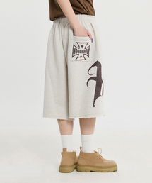 HOODHOOD（フッドフッド）の「HDカッティングバミューダスウェットパンツオートミール（その他パンツ）」