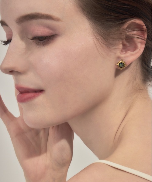 muku(ムク)の「PIERCE/SUN STONE(ピアス(両耳用)・レディース・ゴールド/シルバー/ブラック・FREE)」の5枚目の写真