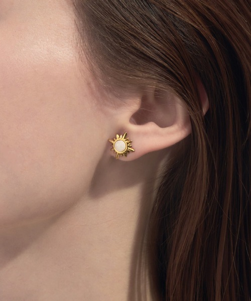 muku(ムク)の「PIERCE/SUN STONE(ピアス(両耳用)・レディース・ゴールド/シルバー/ブラック・FREE)」の8枚目の写真