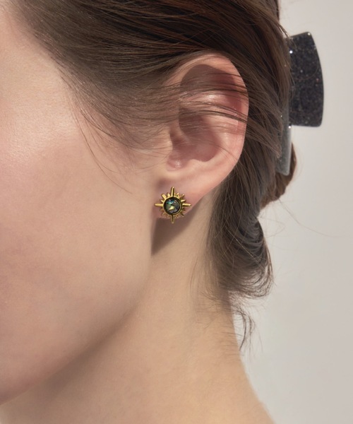 muku(ムク)の「PIERCE/SUN STONE(ピアス(両耳用)・レディース・ゴールド/シルバー/ブラック・FREE)」の4枚目の写真