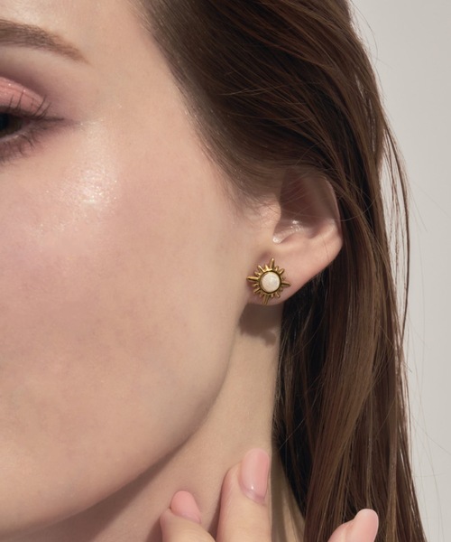 muku(ムク)の「PIERCE/SUN STONE(ピアス(両耳用)・レディース・ゴールド/シルバー/ブラック・FREE)」の9枚目の写真