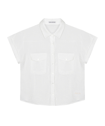 UTILITY POCKET HALF SHIRT_IVORY