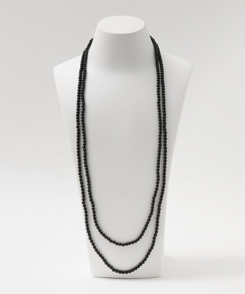 LOEFF(ロエフ)の「【別注】<Haute Joaillerie AKIO MORI>オニキス ロングネックレス 4×160(ネックレス・レディース・ブラック・FREE)」の3枚目の写真