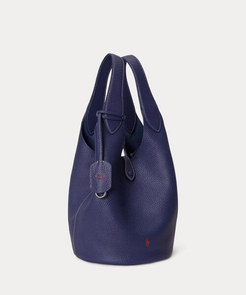 POLO RALPH LAUREN（ポロ ラルフ ローレン）の「Polo Play レザー トート（トートバッグ・レディース・ネイビー系1・ONE）」の10枚目の写真