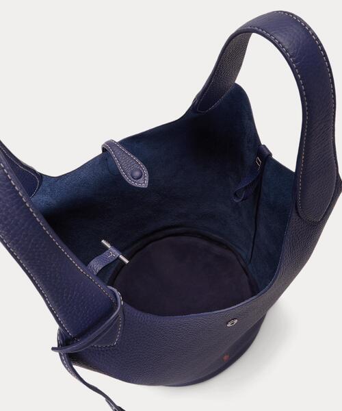 POLO RALPH LAUREN（ポロ ラルフ ローレン）の「Polo Play レザー トート（トートバッグ・レディース・ネイビー系1・ONE）」の8枚目の写真