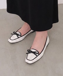 Launa lea（ラウナレア）の「【26秋冬】【レイン対応】スクエアトゥバレエローファー(RB8401A)（バレエシューズ）」