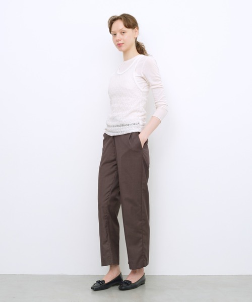 Launa lea（ラウナレア）の「【26秋冬】【レイン対応】スクエアトゥバレエローファー(RB8401A)（バレエシューズ・レディース・ブラック/ネイビー/グレー系その他/アイボリー・21.5cm/22.0cm/22.5cm/23.0cm/23.5cm/24.0cm/24.5cm/25.0cm/25.5cm/26.0cm）」の14枚目の写真