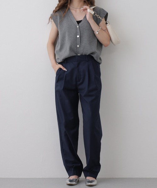 OMNES(オムネス)の「BEAUTIFUL FRIDAY ツータックテーパード(その他パンツ・レディース・ネイビー・L)」の10枚目の写真