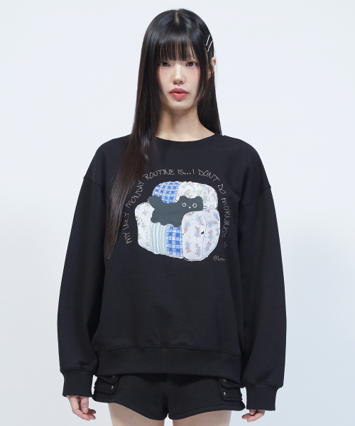 LMR(エルエムアール)の「コジシャニョン アートワーク スウェット ブラック(スウェット・レディース・ブラック・SMALL/MEDIUM/LARGE)」の9枚目の写真