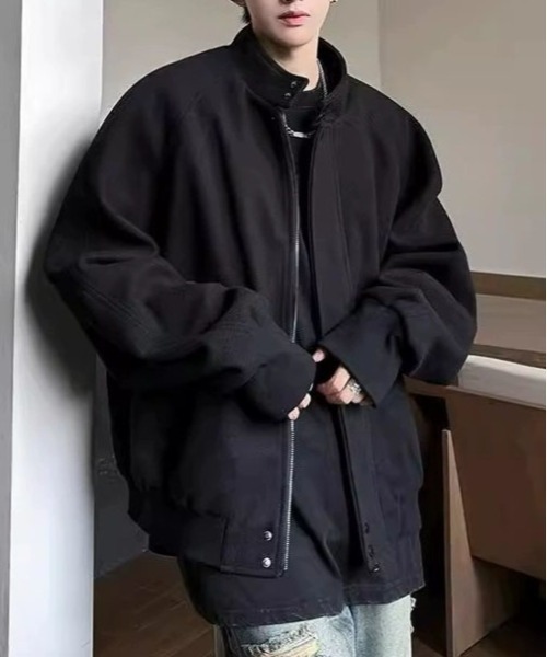 DOUBLE STEAL(ダブルスティール)の「DSスタンドカラージップブルゾン(ブルゾン・メンズ・グレー/ブラック・X-LARGE/LARGE/MEDIUM)」の5枚目の写真